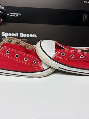 Converse Kids Red Canvas Low-Top